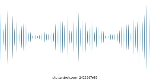 blue Audio waves vector eps file