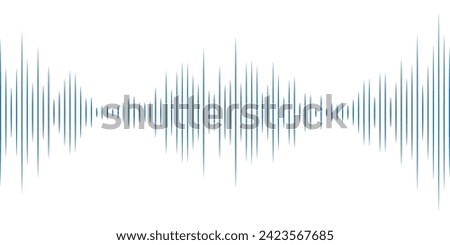 blue Audio waves vector eps file