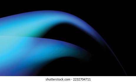 blue aurora background on black base