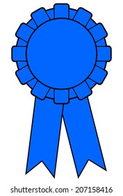 Blue Award Ribbon
