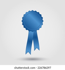 Blue Award Ribbon