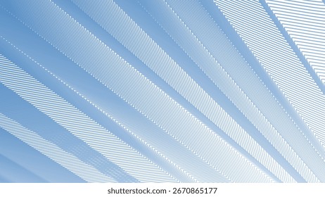 Blue Azzure Stripes Line Zig Zag Abstract Background with Modern Geometric Pattern Design