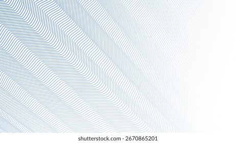 Blue Azzure Stripes Line Zig Zag Abstract Background with Modern Geometric Pattern Design