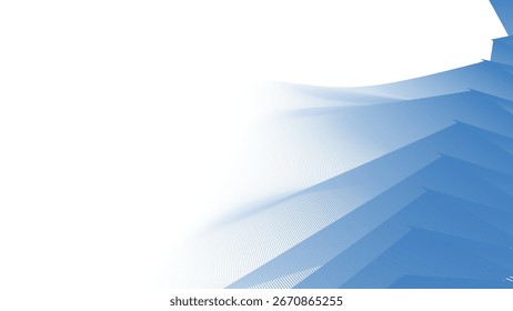 Blue Azzure Stripes Line Zig Zag Abstract Background with Modern Geometric Pattern Design