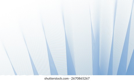 Blue Azzure Stripes Line Zig Zag Abstract Background with Modern Geometric Pattern Design