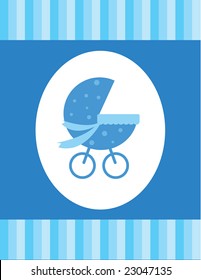 Blue Baby Card Stock Vector (Royalty Free) 23047135 | Shutterstock