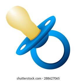 blue baby pacifiers