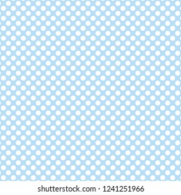Blue Baby Pattern With White Polka Dots