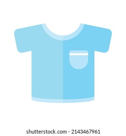 blue baby shirt isolated icon