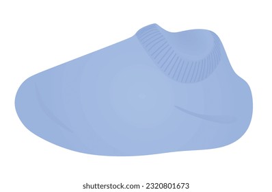 Blue  baby sock. vector illustration