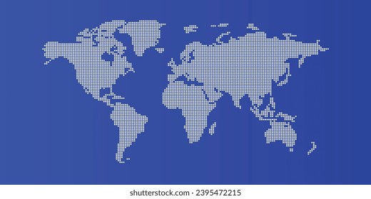 blue backdrop of the world map

