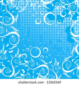 Blue background