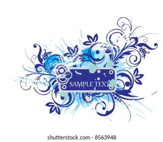 blue background