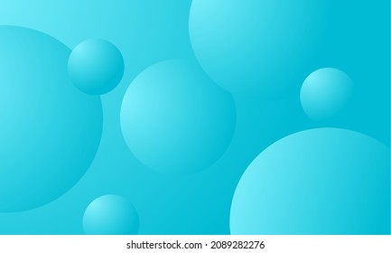 blue background with 3d gradient bubbles