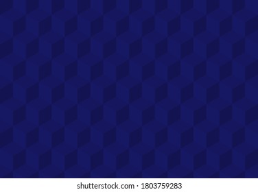 Blue background with 3d squares. Seamless vector Illustration. Geometric design for web, wrapping, fabric, poster, etc. Follow other mosaic patterns in my collection.