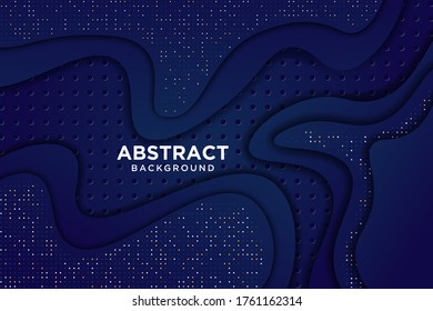 fondo azul con un diseño de lujo de estilo 3d