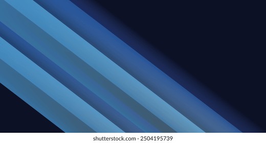 Blue background with abstract box rectangle geometric shapes modern element for banner,