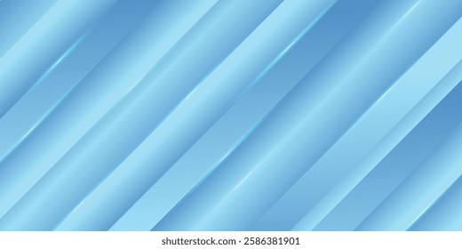 Blue background with abstract box rectangle geometric shapes modern element for banner and glowing lines eps 10