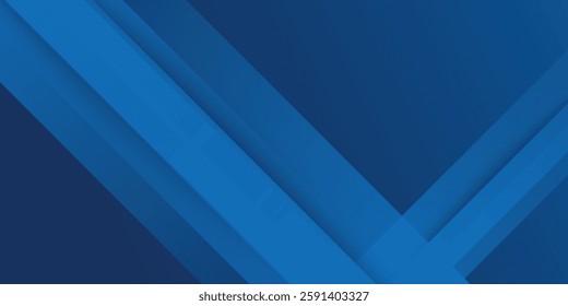 Blue background with abstract box rectangle geometric shapes modern element for banner, presentation design and flyer