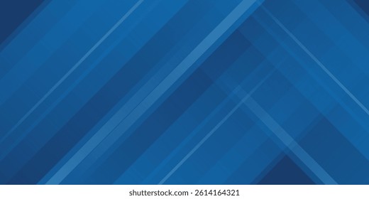 Blue background with abstract box rectangle geometric shapes modern element for banner, presentation design and flyer