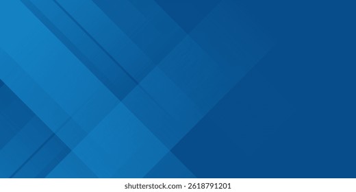 Blue background with abstract box rectangle geometric shapes modern element for banner, presentation design and flyer