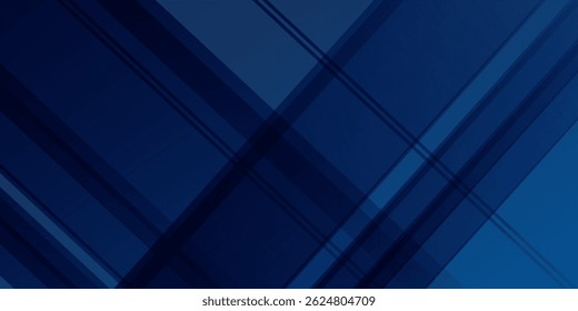 Blue background with abstract box rectangle geometric shapes modern element for banner, presentation design and flyer. vector ilustration