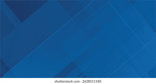 Blue background with abstract box rectangle geometric shapes modern element for banner, presentation design and flyer