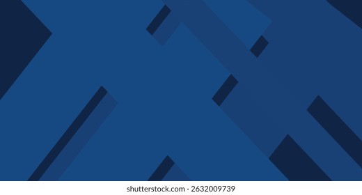 Blue background with abstract box rectangle geometric shapes modern element for banner, presentation design and flyer