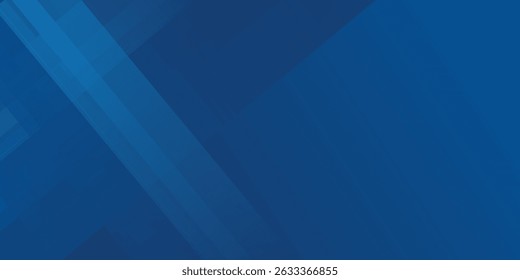 Blue background with abstract box rectangle geometric shapes modern element for banner, presentation design and flyer