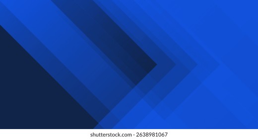 Blue background with abstract box rectangle geometric shapes modern element for banner