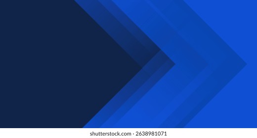 Blue background with abstract box rectangle geometric shapes modern element for banner