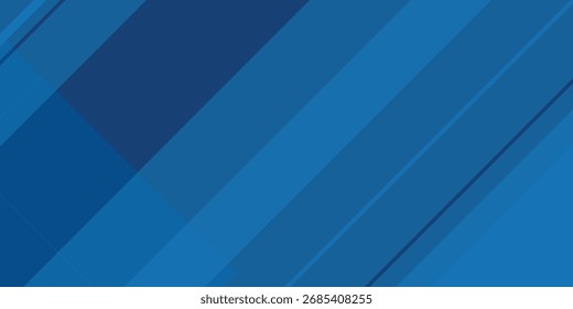 Blue background with abstract box rectangle geometric shapes modern element for banner, presentation design and flyer