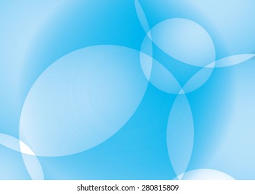 Blue background with abstract circles