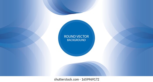 Fondo azul de círculos de curvas abstractas