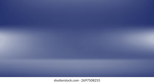 Fundo azul, resumo. Parede de estúdio azul escuro para apresentar sua exibição de produto simples