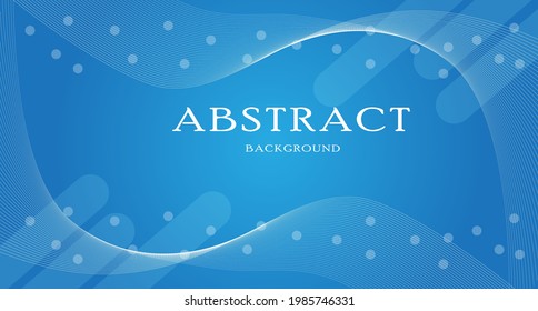 diseño abstracto de fondo azul con líneas y círculos para actividades promocionales, carteles y afiches
