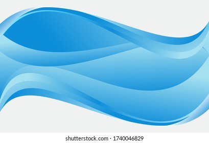 blue background. Abstract flyer template with blue wavy lines. Flyer template vortex design.
