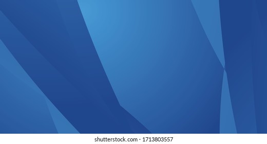 Diseño geométrico abstracto de fondo azul. Ilustración vectorial con concepto corporativo moderno. Fondo dinámico de curva azul para banner, afiche, presentación, volante y mucho más