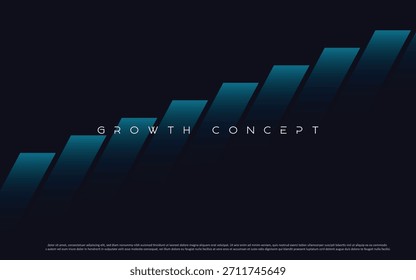 Fondo azul. Fondo de gradiente de crecimiento Abstractas de colores ricos y lujosos. Útil para fondos, presentaciones, correo, Plantillas, etc