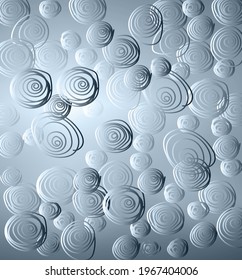 Blue background with abstract hand-drawn curls or spiral swirl, backlighting effect