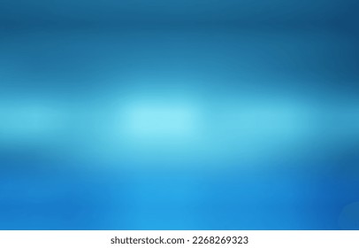 Blue background. Abstract light blue metal gradient. Shiny blue blur texture background. Geometric texture wall with light reflections. Dark blue wallpaper. 3D Vector illustration.