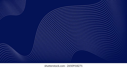 Fondo azul abstracto con ondas de línea y variación de gradiente. Conveniente para el Fondo de pantalla gráfico moderno de la textura del buen arte simple del estilo de la interfaz de usuario
