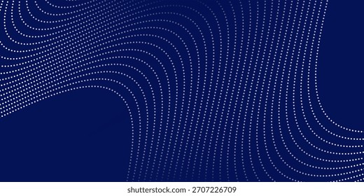 Fondo azul abstracto con ondas de línea y variación de gradiente Anuncio de negocios de diseño de Fondo de pantalla gráfico