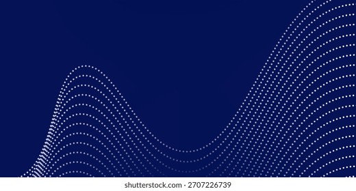 Fondo azul abstracto con ondas de línea y Fondo de pantalla gráfico de variación de gradiente