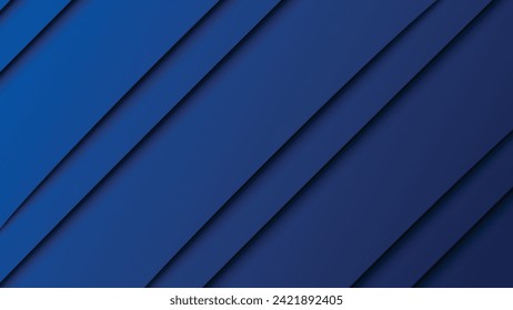 blauer Hintergrund mit abstraktem, modernem Papierschnitt