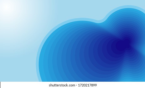 fondo azul con ornamento redondo abstracto. fondo de pantalla moderno para el fondo de la presentación