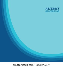 Blue background with abstract shapes, vector illustration eps 10.