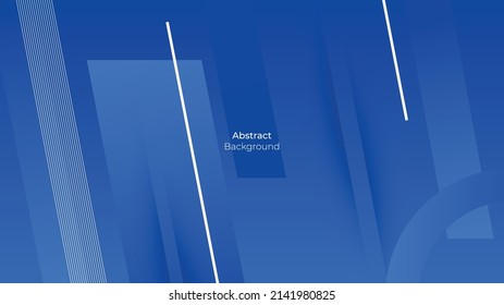 blue background with abstract square shape. Dynamic and sport banner concept. vector illustration