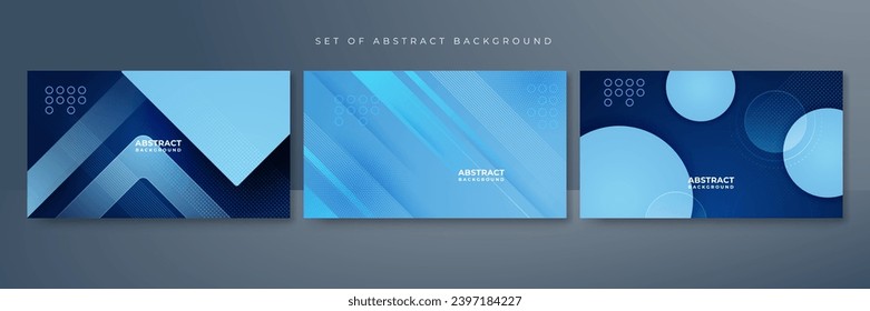 Blue background. abstract blue background. Vector abstract graphic design banner pattern presentation background web template.