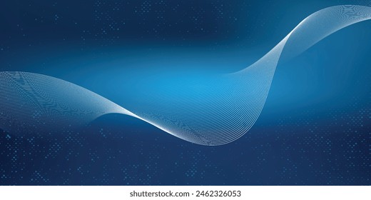 blue background, abstract wall studio room, can be used to present products.vector